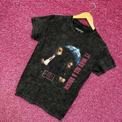 Biggie Smalls It Was All A Dream Acid Wash Rap tee size small