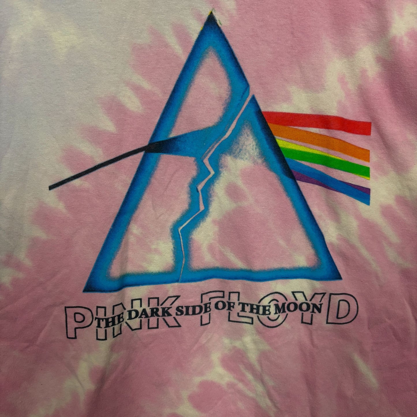 Pink Floyd The Dark Side of the Moon Album Rock Tie Dye M