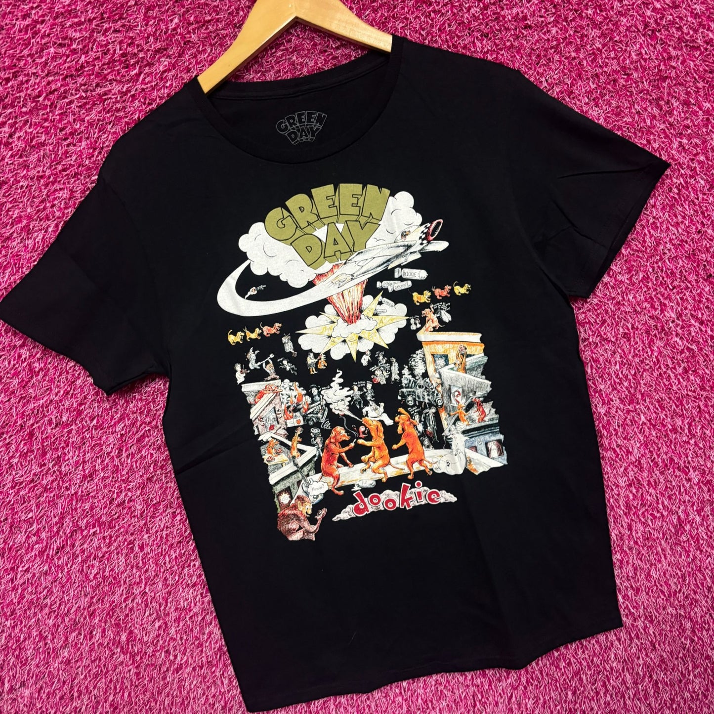 Green Day Dookie Album Cover Art Pop-Punk Rock Tee M