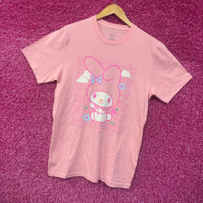 My Melody Kawaii Strawberry Fields Forever Sanrio Tee M