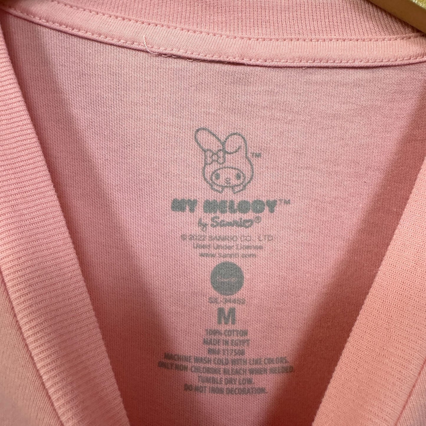 My Melody Kawaii Strawberry Fields Forever Sanrio Tee M