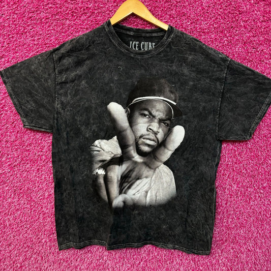 Ice Cube It Was a Good Day West Coast Rap Acid Wash Tee XL