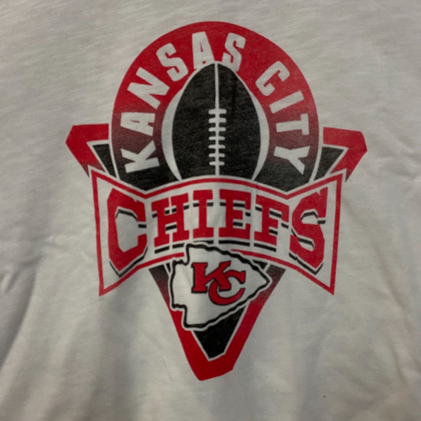 Junk Food Clothing NFL Kansas City Chiefs Women's Mock Neck Crop Tee Small