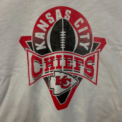Junk Food Clothing NFL Kansas City Chiefs Women's Mock Neck Crop Tee Small