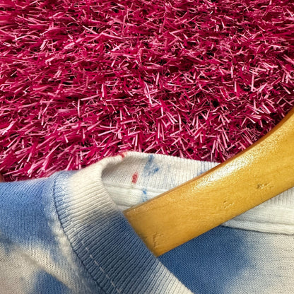 The Rolling Stones Hot Lips Tie Dye Blue Oversized T-Shirt  Size Large