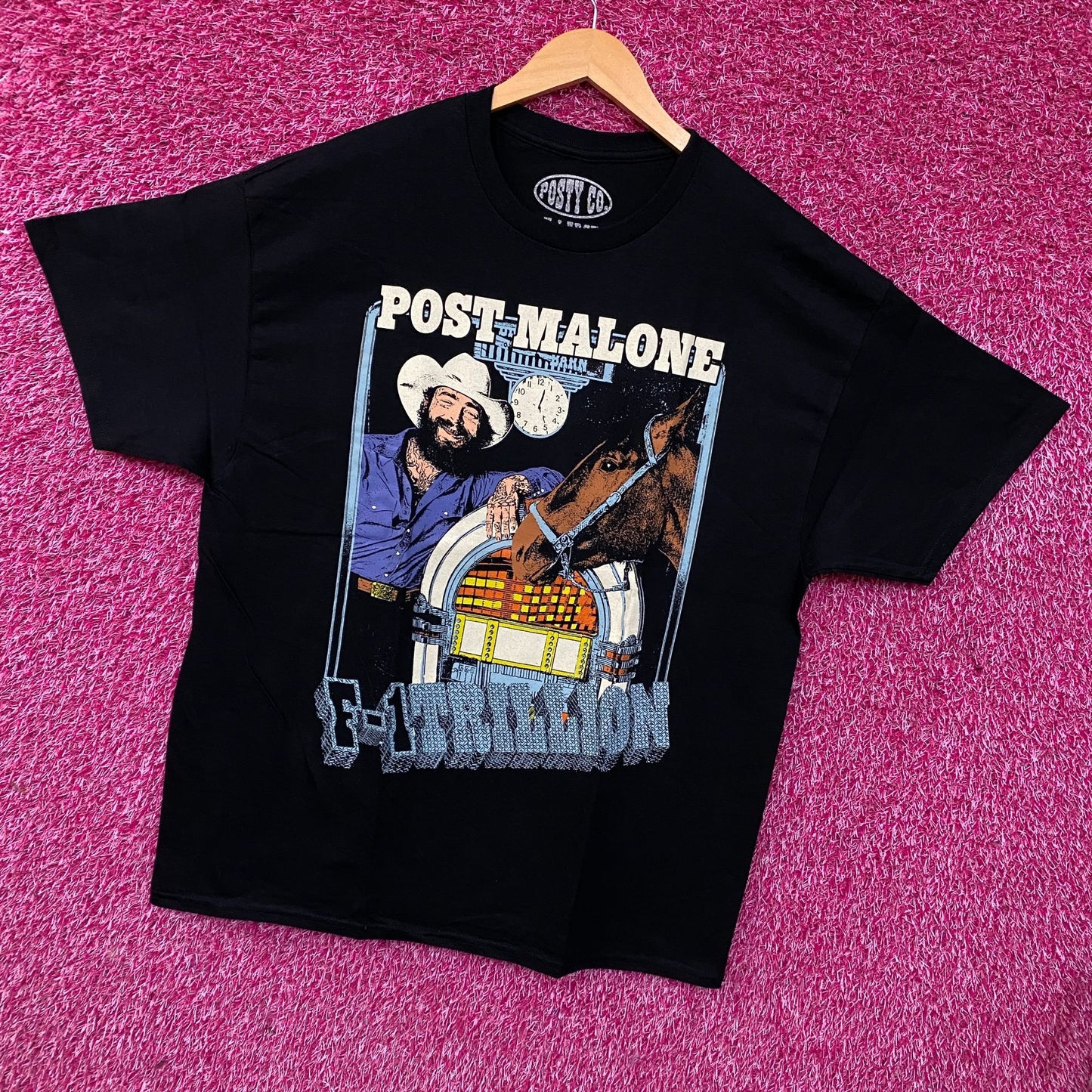 Post Malone F-1 Trillion Jukebox Horse T-Shirt XL