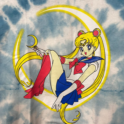 Sailor Moon Relaxing Tie Dye Retro Anime T-Shirt Medium
