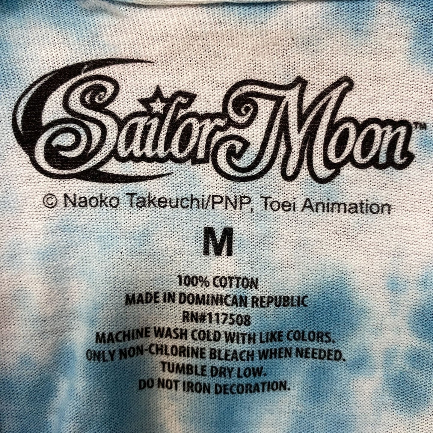 Sailor Moon Relaxing Tie Dye Retro Anime T-Shirt Medium