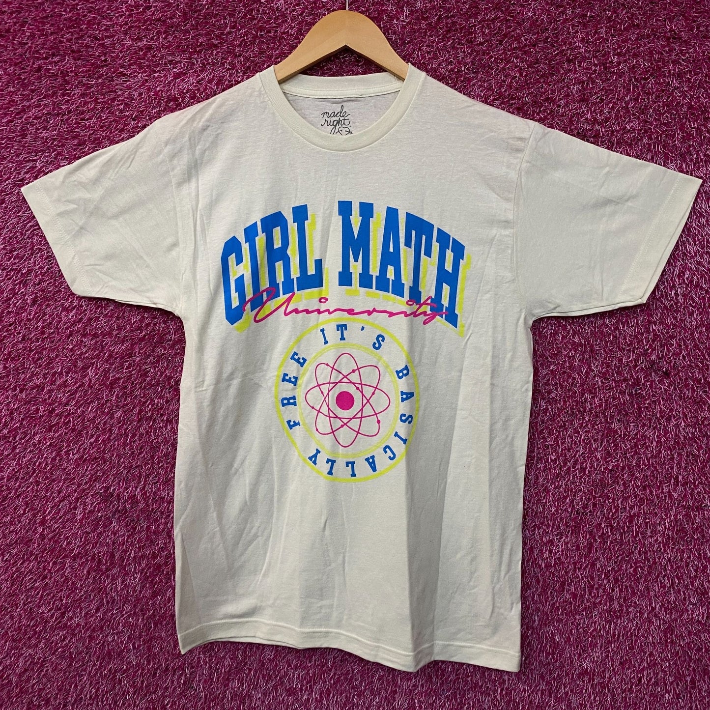 Bioworld "Girl Math University" Graphic T-shirt Medium