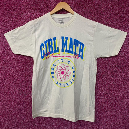Bioworld "Girl Math University" Graphic T-shirt Medium