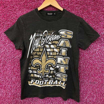 Junk Food Women's New Orleans Saints Brick Vintage Style T-Shirt XS