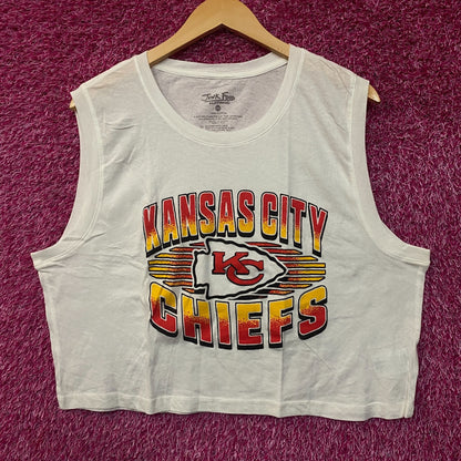 Junk Food NFL Kansas City Chiefs Sleeveless Cropped T-Shirt 2XL