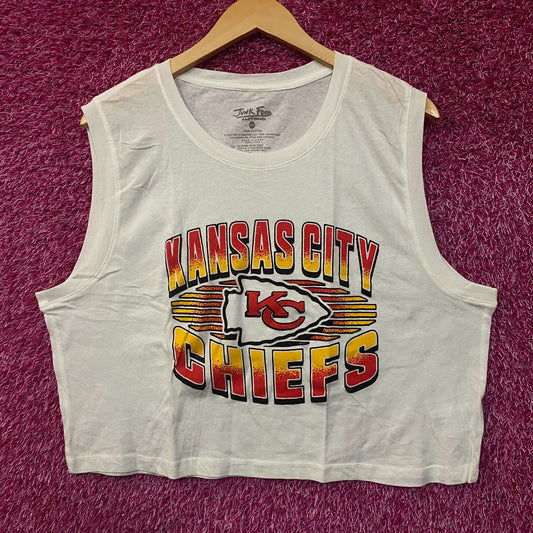 Junk Food NFL Kansas City Chiefs Sleeveless Cropped T-Shirt 2XL
