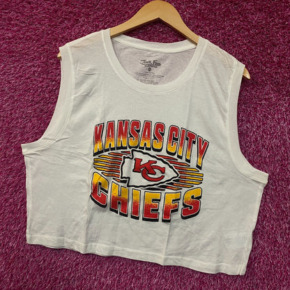 Junk Food NFL Kansas City Chiefs Sleeveless Cropped T-Shirt 2XL