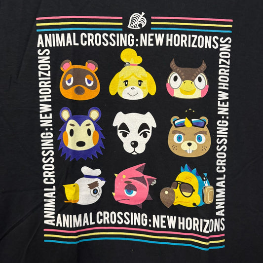 Animal Crossing: New Horizon Grid Graphic Design T-Shirt Small