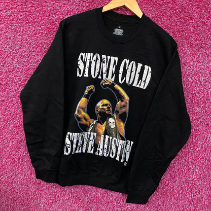 Stone Cold Steve Austin WWE Double Sided Crewneck size Medium