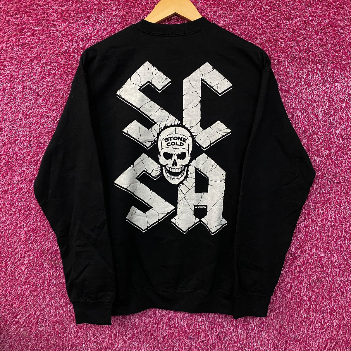 Stone Cold Steve Austin WWE Double Sided Crewneck size Medium