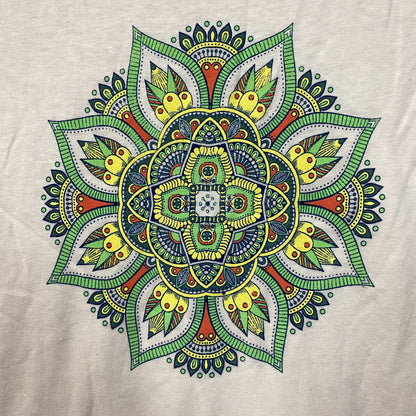 Floral Bee Mandala Psychedelisch Frauen T-Shirt Small
