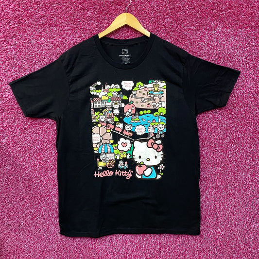 Sanrio Hello Kitty Family in Town Hello Kitty Town Bioworld T-Shirt XL
