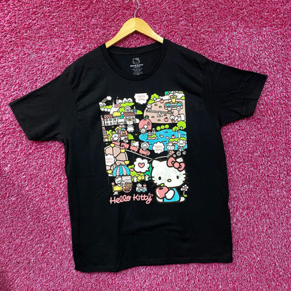 Sanrio Hello Kitty Family in Town Hello Kitty Town Bioworld T-Shirt XL