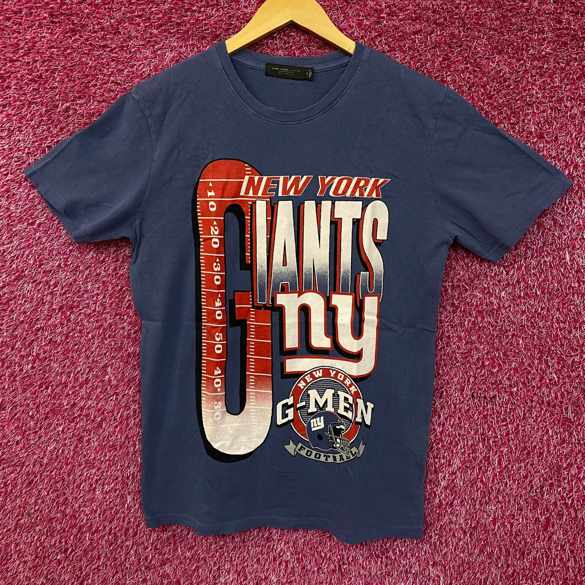 Junk Food Clothing New York Giants G-Men Graphic Women's T-Shirt  Medium