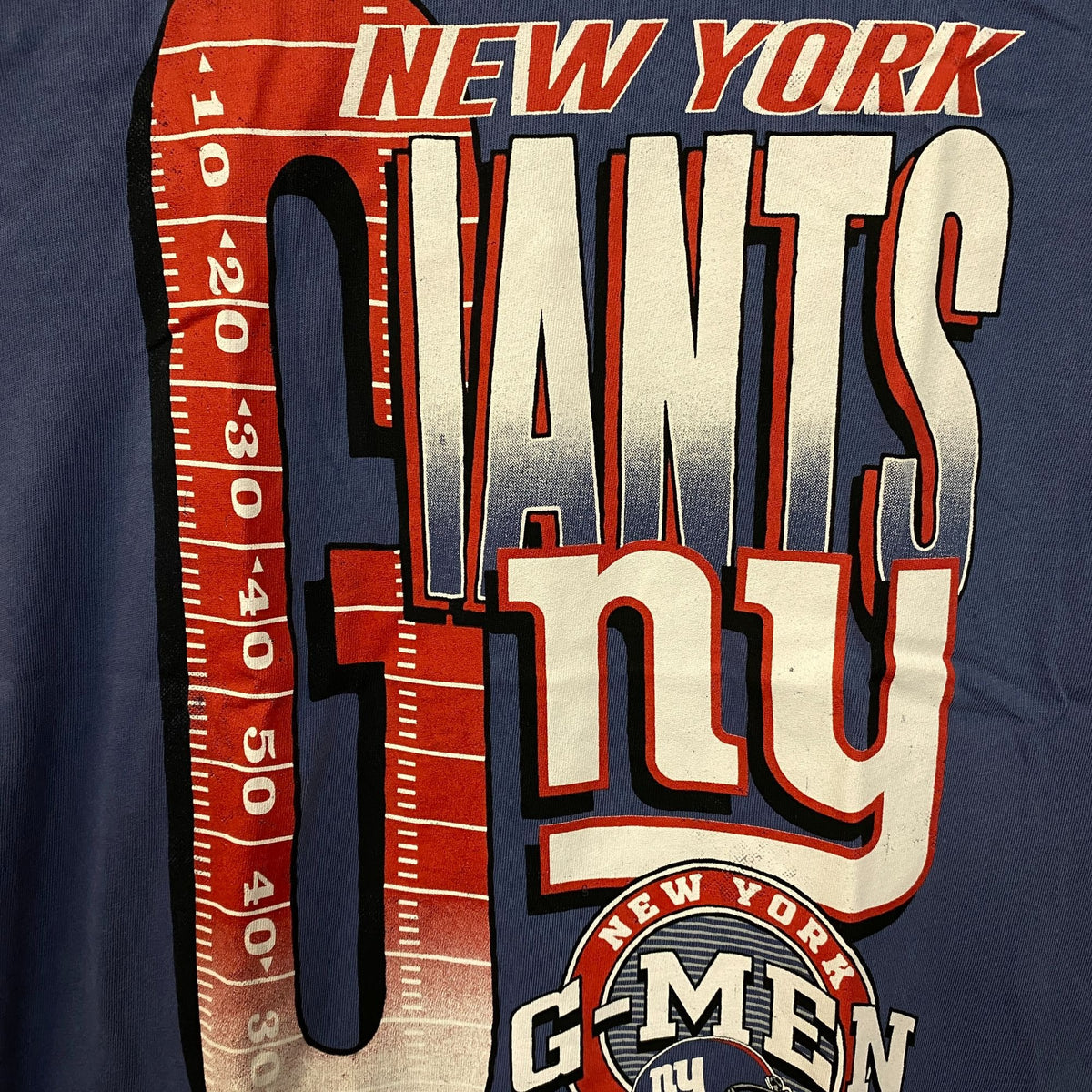 Junk Food Clothing New York Giants G-Men Graphic Women's T-Shirt  Medium