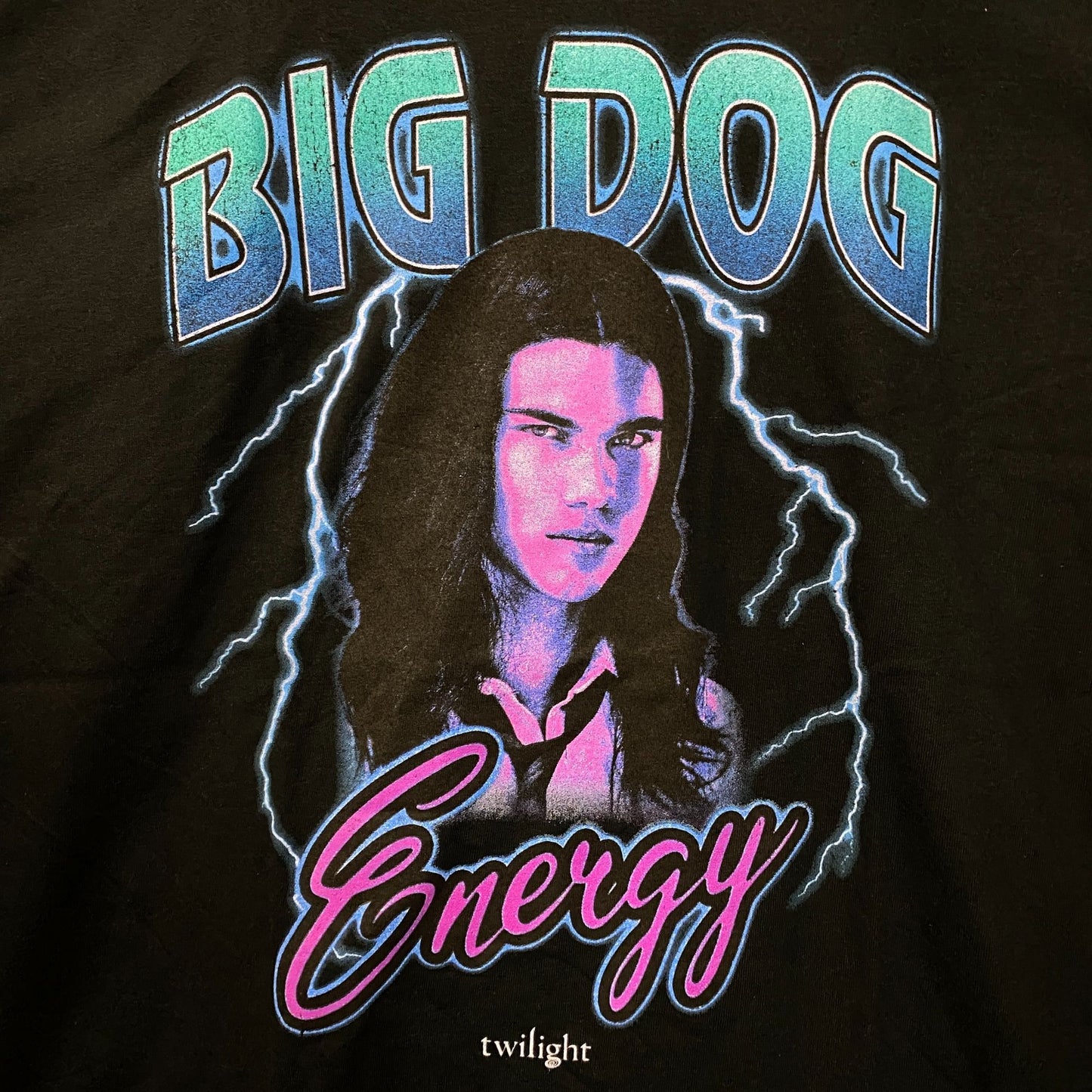 Twilight Jacob Black Big Dog Energy Graphic T-Shirt XL
