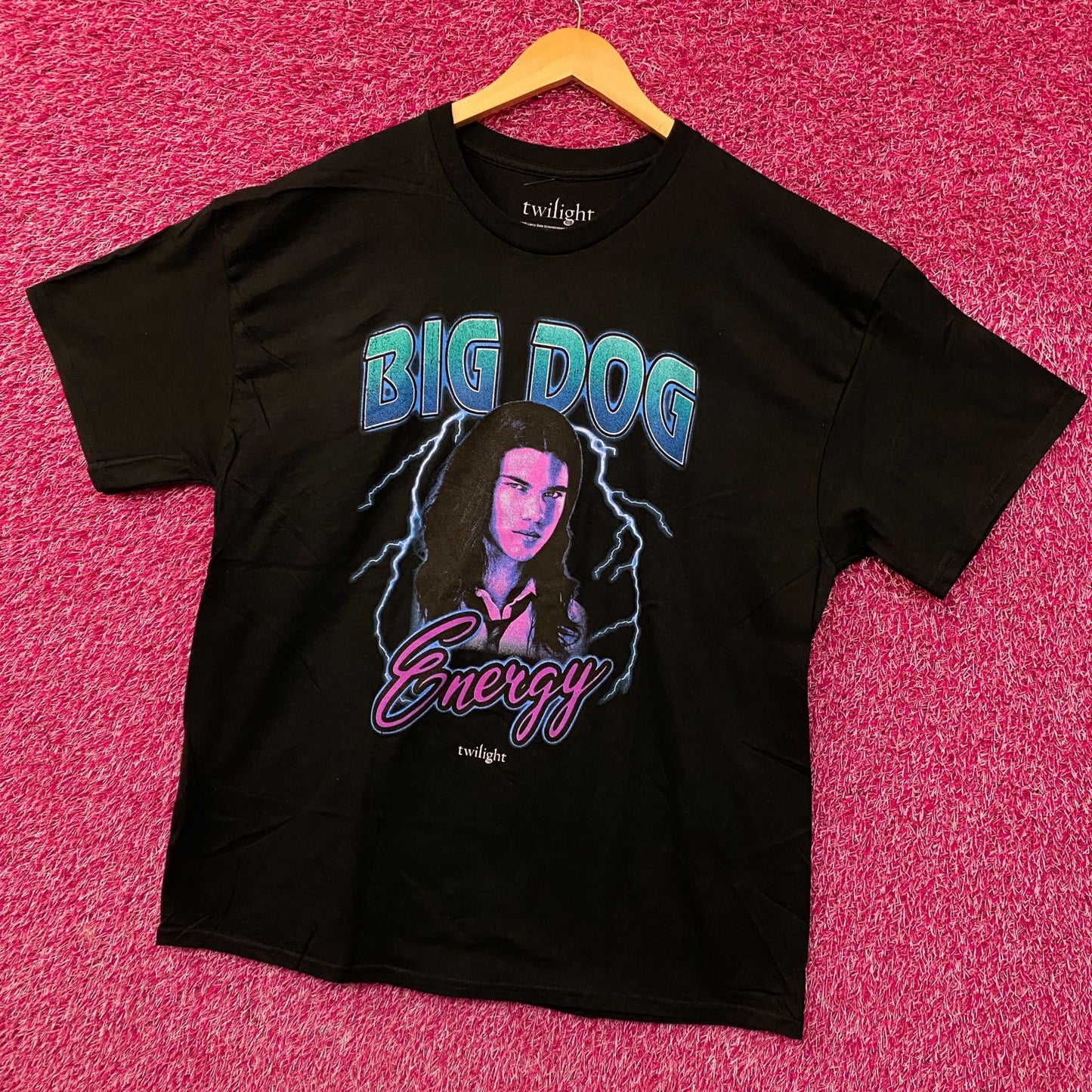 Twilight Jacob Black Big Dog Energy Graphic T-Shirt XL