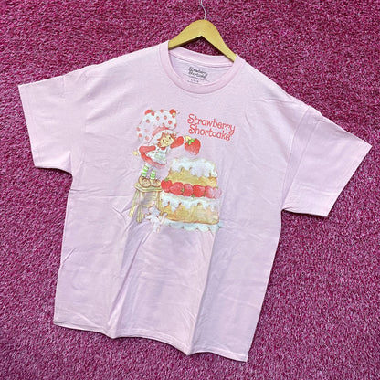 Strawberry Shortcake Custard Giant Pastry Cake Promo Tee L