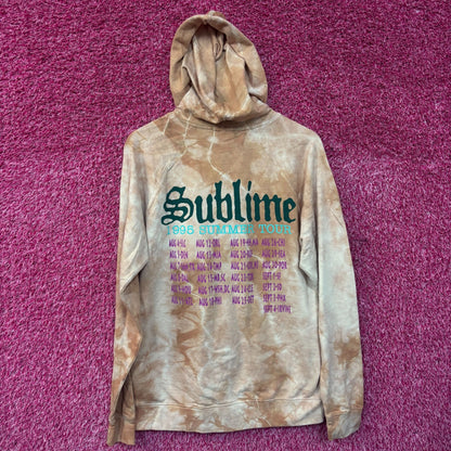 Sublime Sun 1995 Summer Tour Tie Dye Ska Rock Band Hoodie M