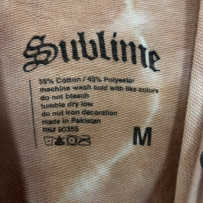 Sublime Sun 1995 Summer Tour Tie Dye Ska Rock Band Hoodie M