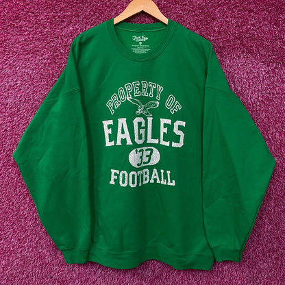 Junk Food Clothing Philadelphia Eagles Property Crewneck Sweatshirt 2XL