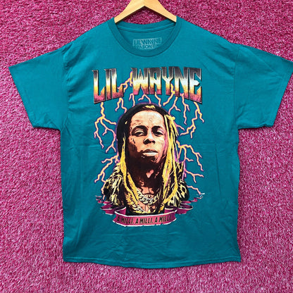Lil Wayne Tha Carter III A Milli Graphic Design Blue T-Shirt XL