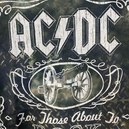 AC/DC 1981 Album For Those About To Rock We Salute Your T-Shirt Tie Dye Large