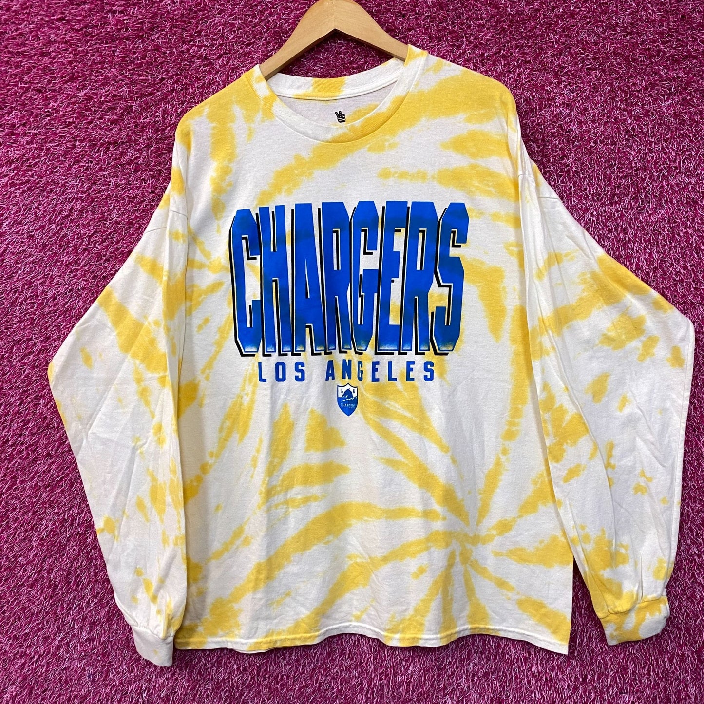NFL Franchise AFC West Los Angeles Chargers Tie-Dye Long Sleeve XL