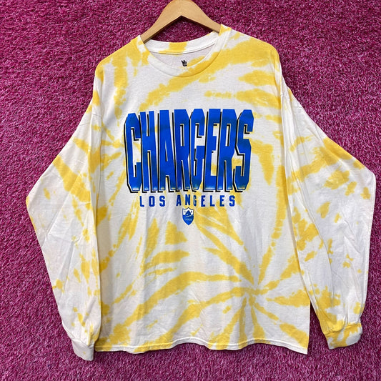 NFL Franchise AFC West Los Angeles Chargers Tie-Dye Long Sleeve XL