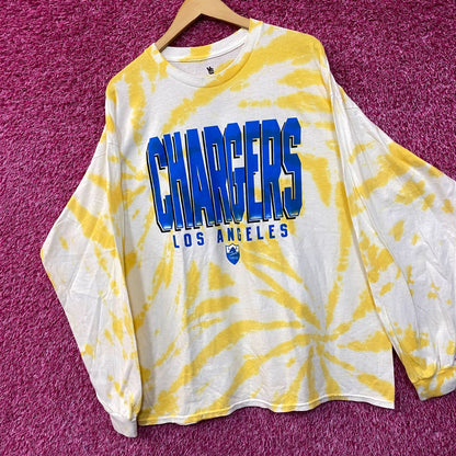 NFL Franchise AFC West Los Angeles Chargers Tie-Dye Long Sleeve XL
