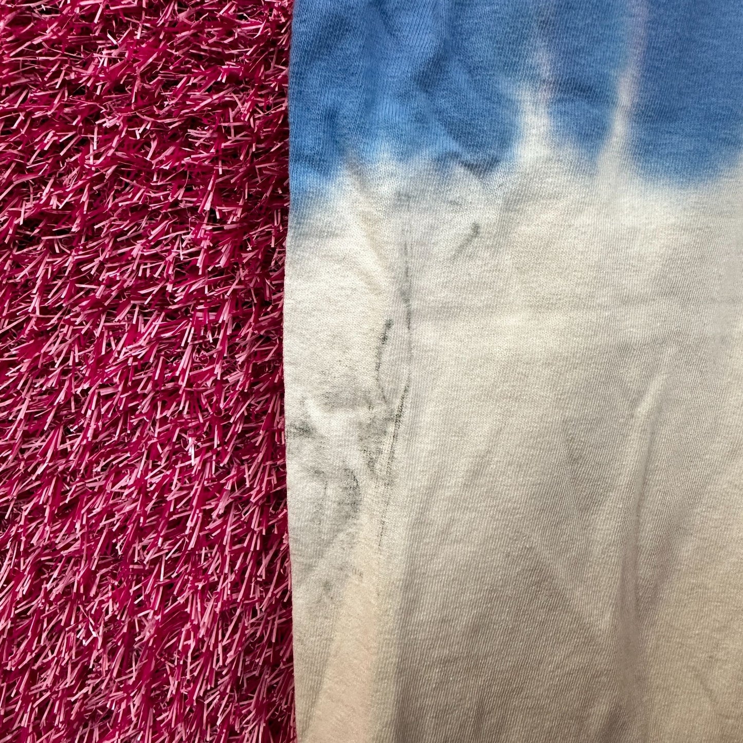 The Rolling Stones Nailed Hot Lips Blue Tie Dye 2x