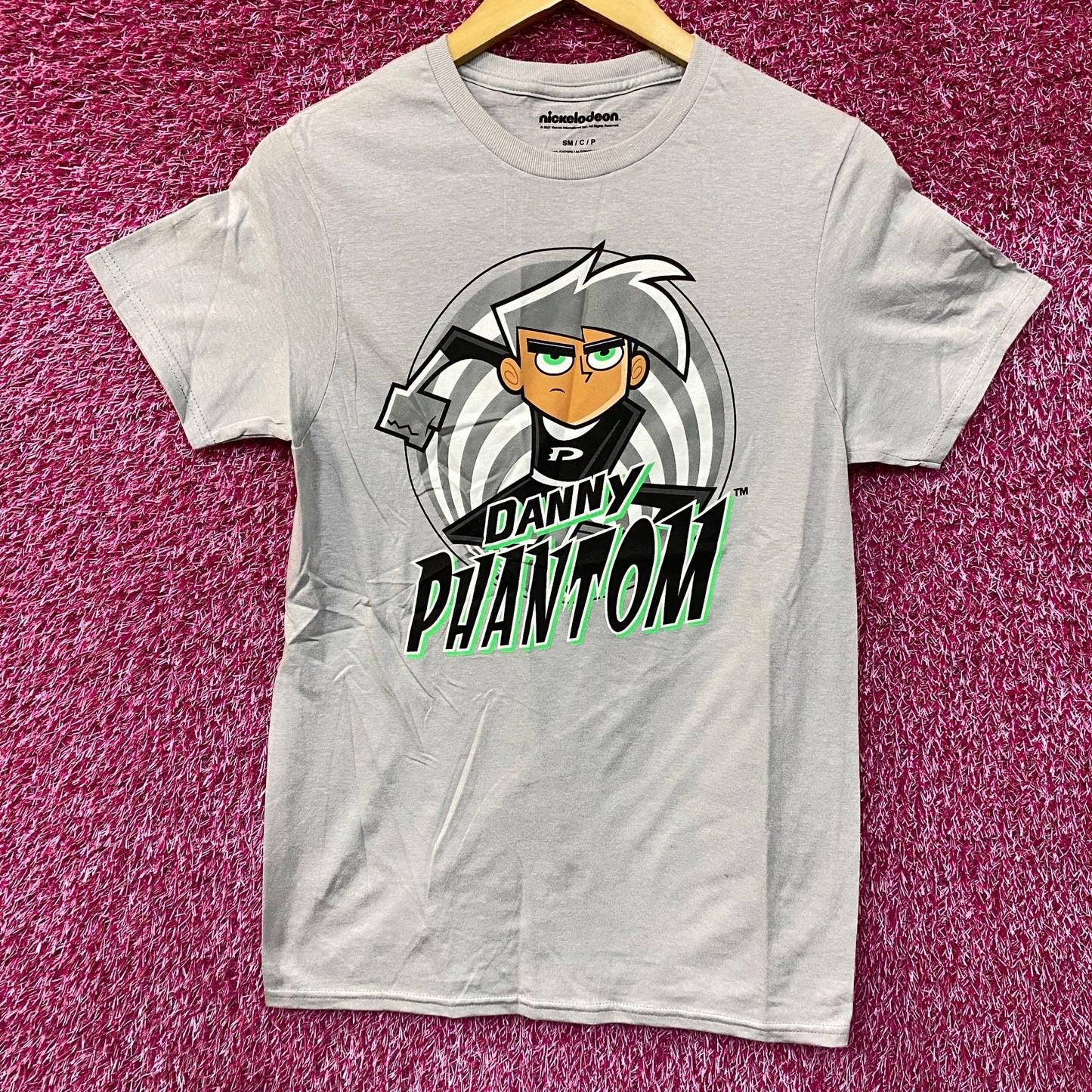 Nickelodeon Danny Phantom Spiral Retro Cartoon T-Shirt Small
