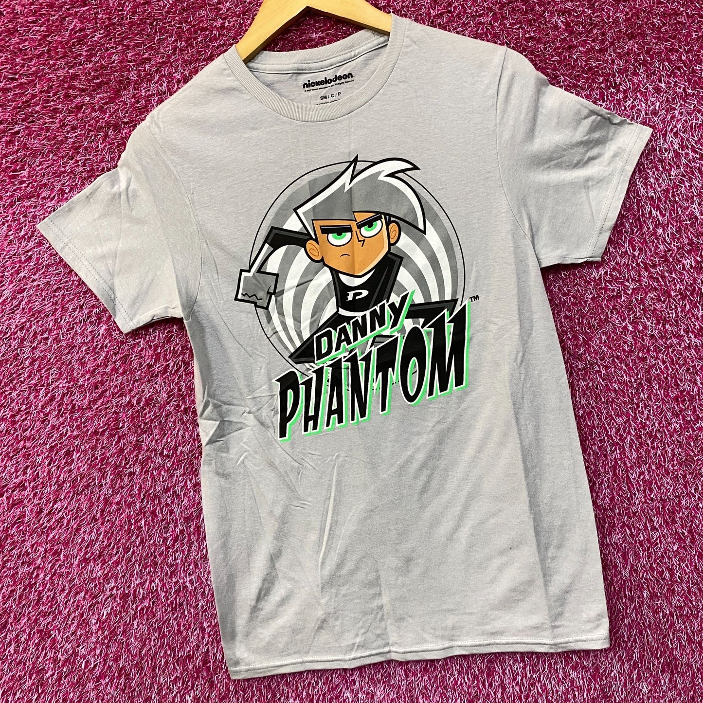Nickelodeon Danny Phantom Spiral Retro Cartoon T-Shirt Small