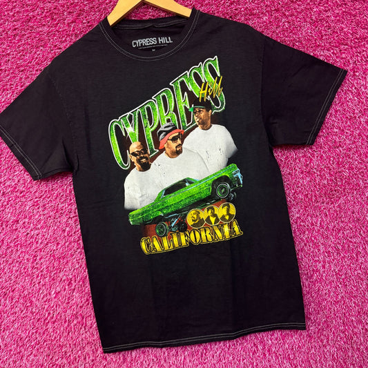 Cypress Hill Emerald Low Rider California Rap Trio Tee S/M