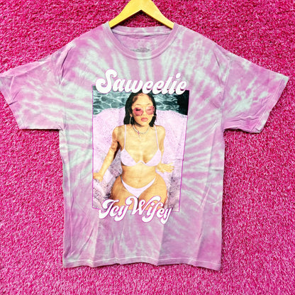Saweetie Icy Wifey tiedye rap tee size Large