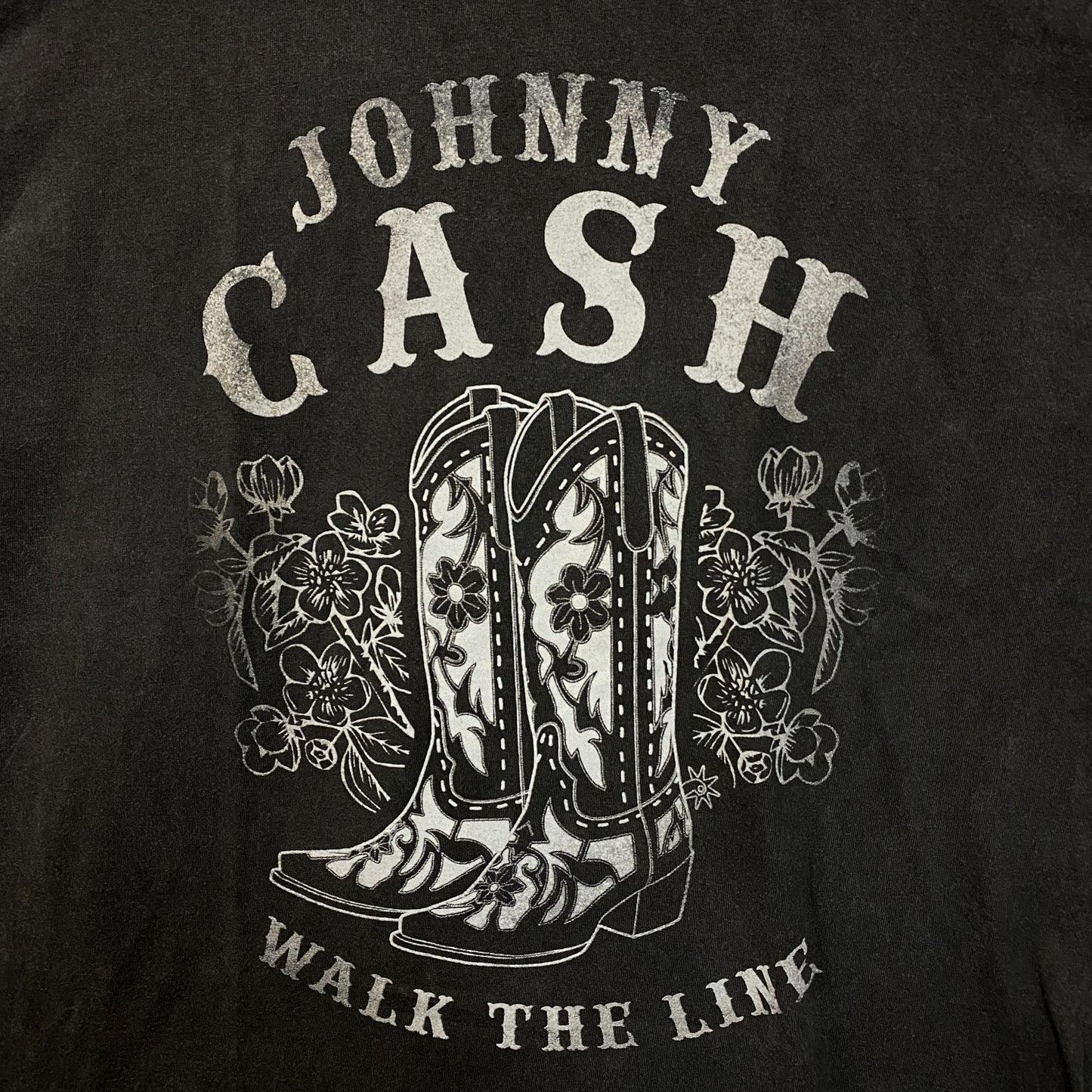 Johnny Cash Walk the Line Country T-Shirt Large