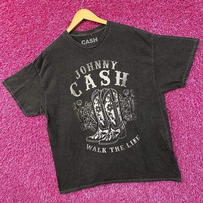 Johnny Cash Walk the Line Country T-Shirt Large