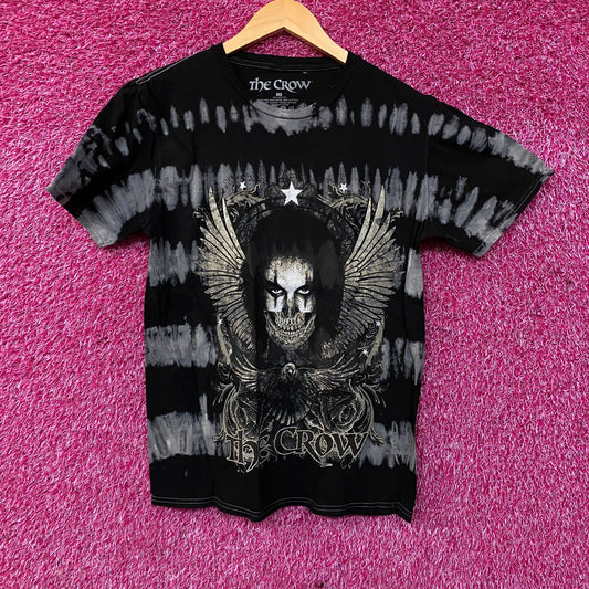 The Crow Winged Skull Face Tie-Dye T-Shirt Medium