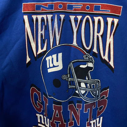 Junk Food Clothing New York Giants Helmet Logo Flea Market Crew Sweatshirt 2XL