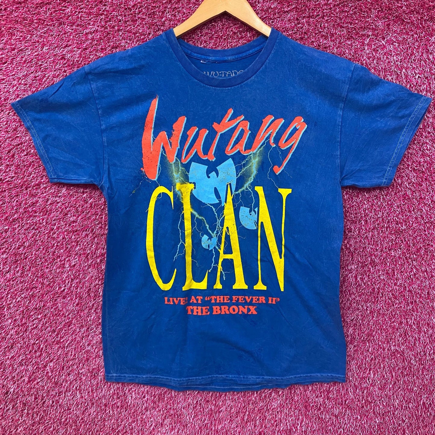 Wu-Tang Clan Live At "The Fever It" Blue T-Shirt Large