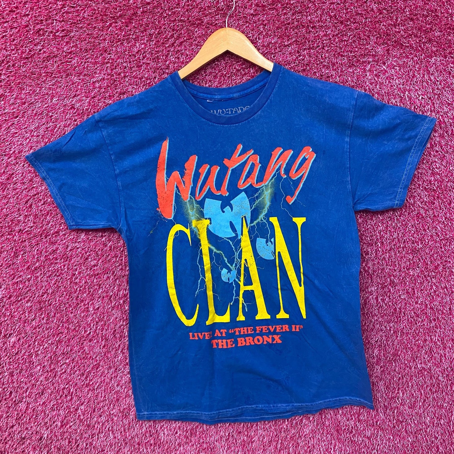 Wu-Tang Clan Live At "The Fever It" Blue T-Shirt Large