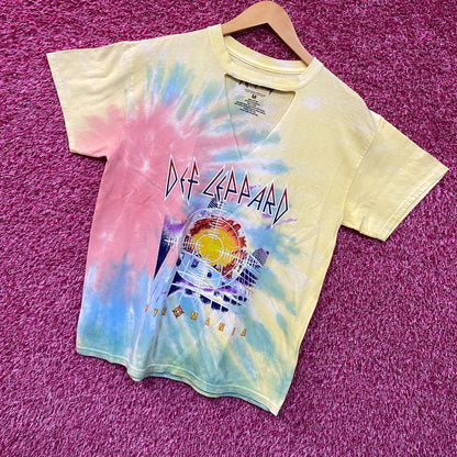 Def Leppard Pyromania Tie Dye Tshirt Size Medium