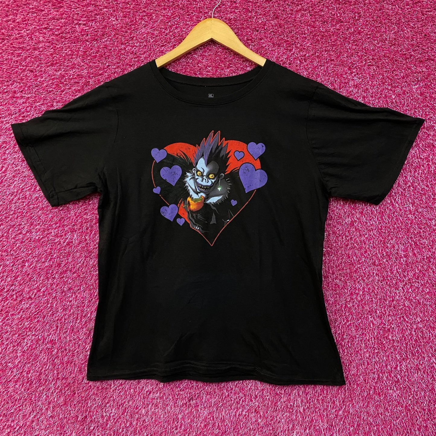 Death Note Ryuk Heart Graphic Anime T-Shirt XL
